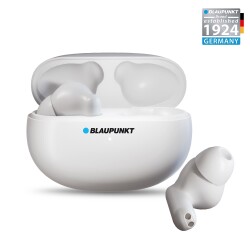 Blaupunkt B120 TWS Wireless Earbuds with Charging Case White - 1