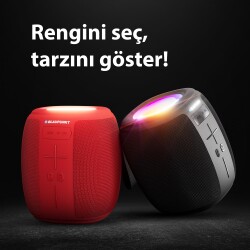 Blaupunkt LS160 Taşınabilir Bluetooth Speaker Hoparlör Kırmızı - 6