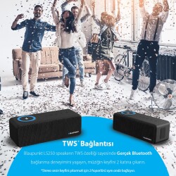 Blaupunkt LS250 Portable Bluetooth Wireless Speaker Black - 4