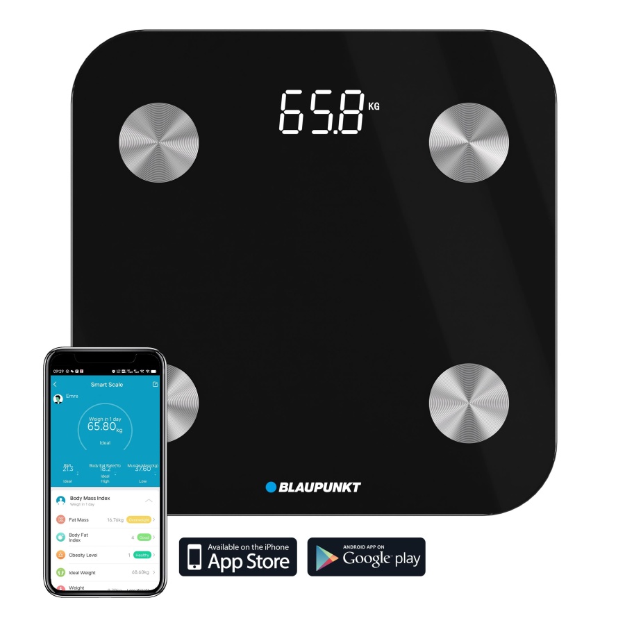 Blaupunkt SW500 Body Master Smart Scale Black - 3