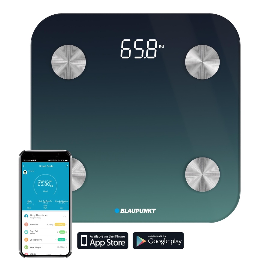 Blaupunkt SW500 Body Master Smart Scale Navy Blue - 3