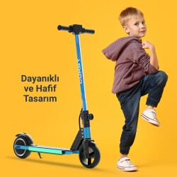 Corby CS50 Elektrikli Çocuk Scooter Mavi - 4