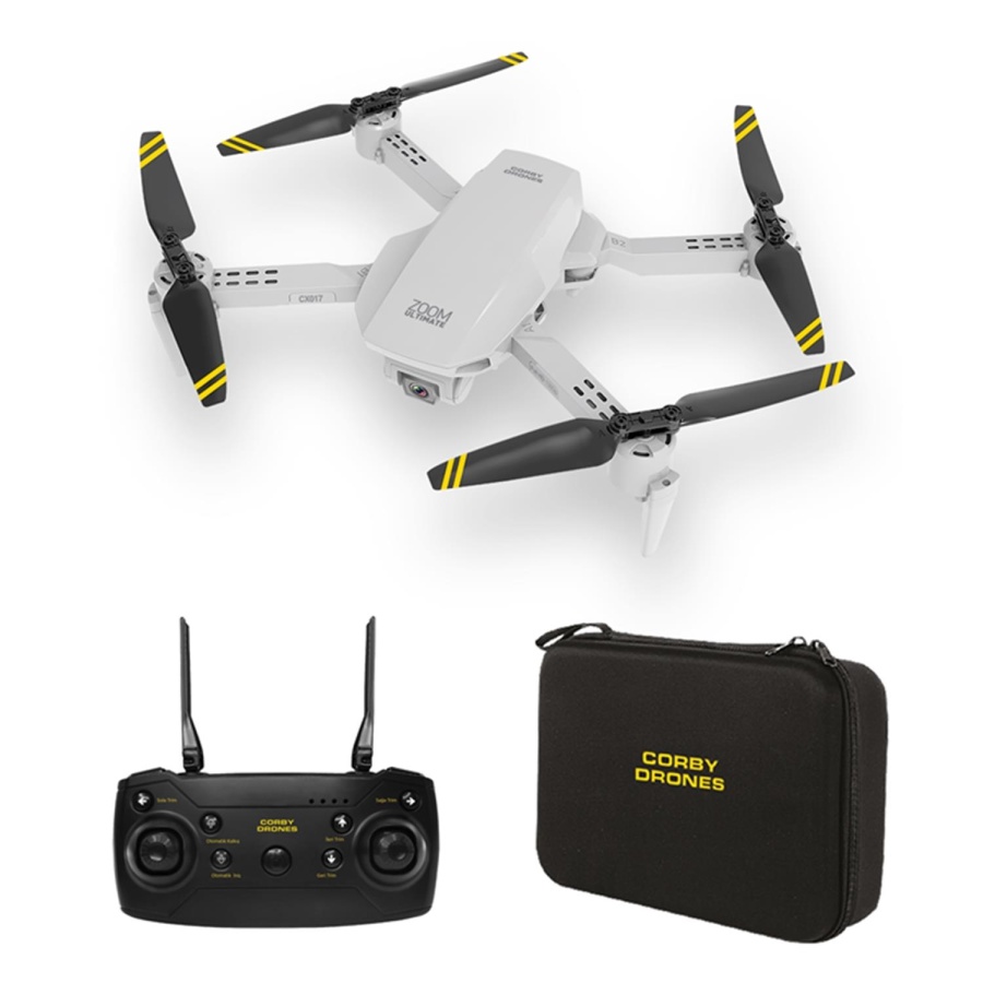 Corby CX017 Wifi Çift Kameralı Katlanabilir 1080P Drone + 2 Bataryalı Set - 2