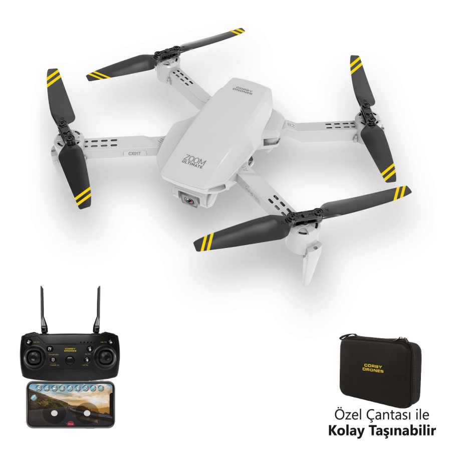 Corby Drones CX017 Foldable Drone with Wifi and Dual Camera - 2