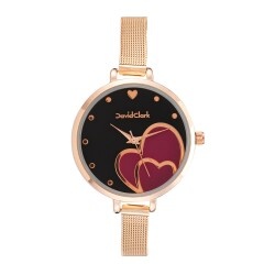 David Clark DC50124M-03 Kadın Kol Saati Gold - 1