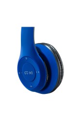 MF Product Acoustic 0131 Mikrofonlu Kulak Üstü Kablosuz Bluetooth Kulaklık Mavi - 4