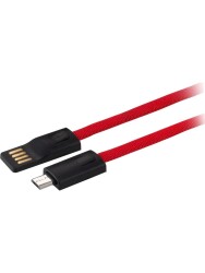 MF Product Jettpower 0047 Metal Başlıklı Örgülü 3A Micro Usb Hızlı Şarj Kablosu 20 cm Kırmızı - 2