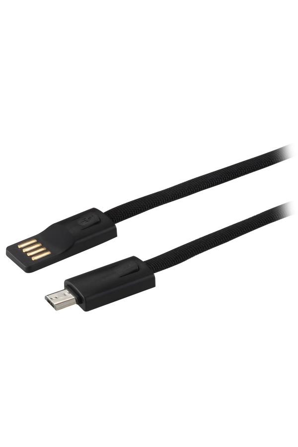 MF Product Jettpower 0047 Metal Başlıklı Örgülü 3A Micro Usb Hızlı Şarj Kablosu 20 cm Siyah - 2