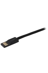 MF Product Jettpower 0047 Metal Başlıklı Örgülü 3A Micro Usb Hızlı Şarj Kablosu 20 cm Siyah - 4