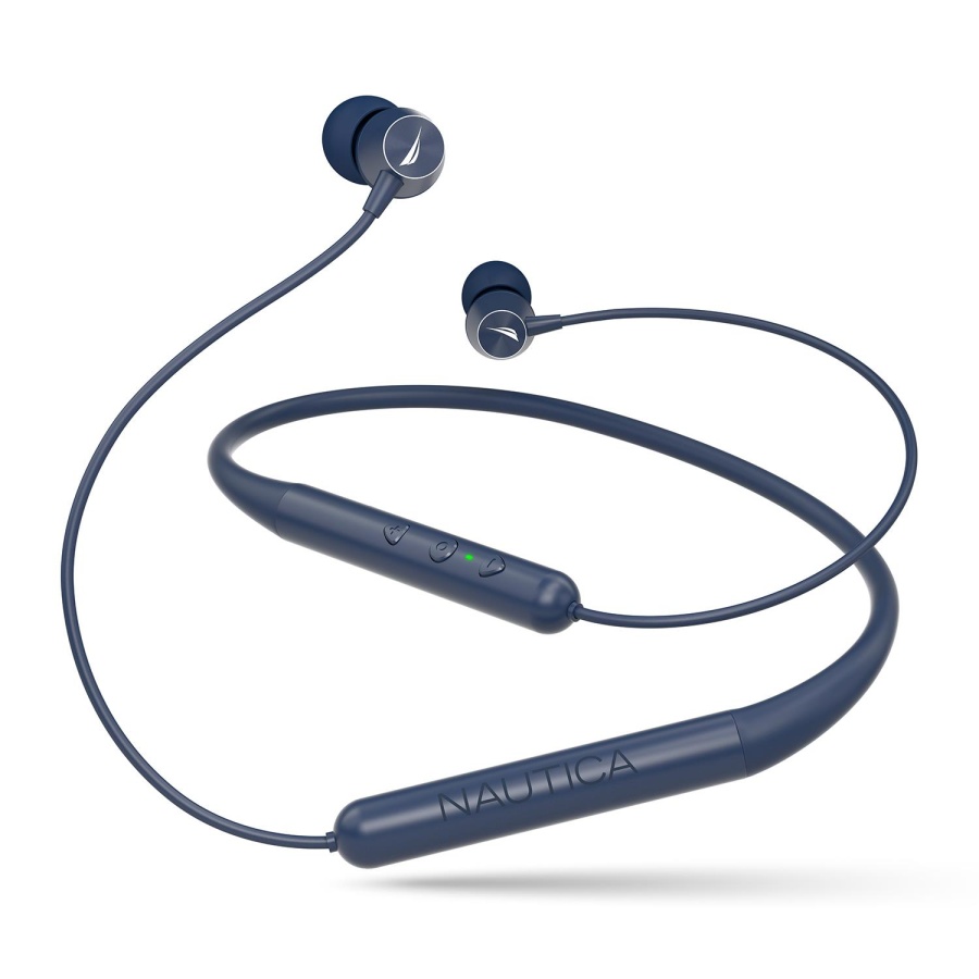 Nautica B310 Neckband Bluetooth Stereo Earphones Navy - 1