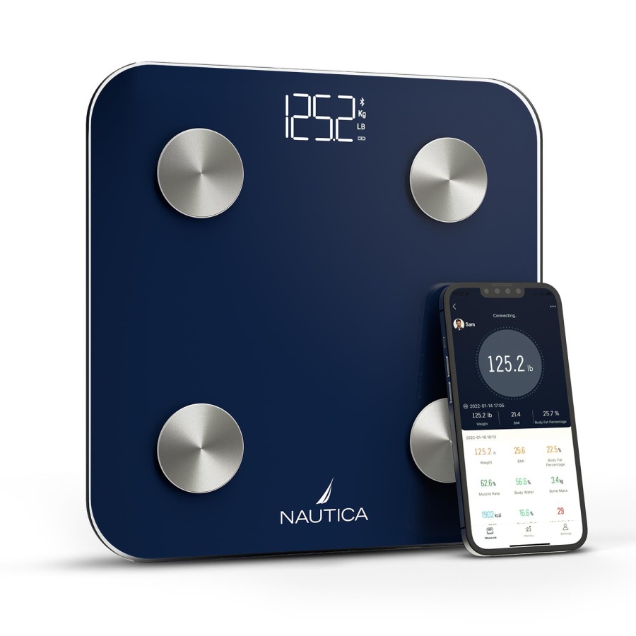 Nautica Basic Collection Body Tracker Smart Body Scale Navy - 1