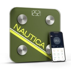 Nautica Sport Collection Body Tracker Smart Scale Logo Green - 1