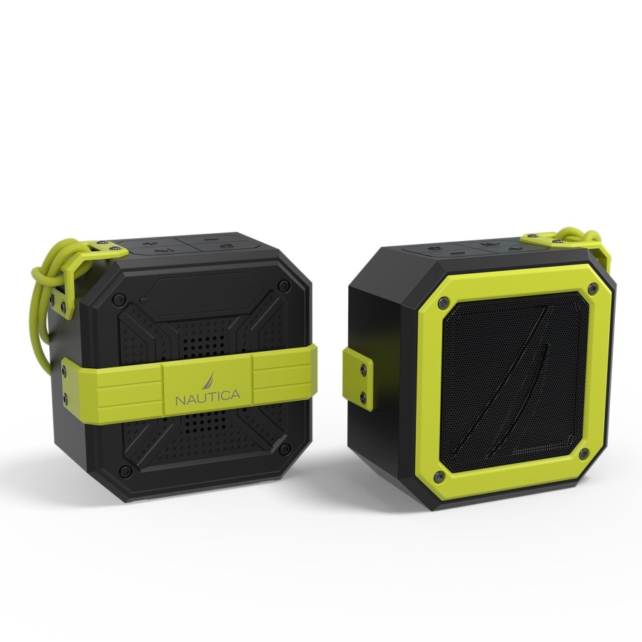 Nautica S100 Bluetooth Portable Outdoor Waterproof Speaker Black Green - 3