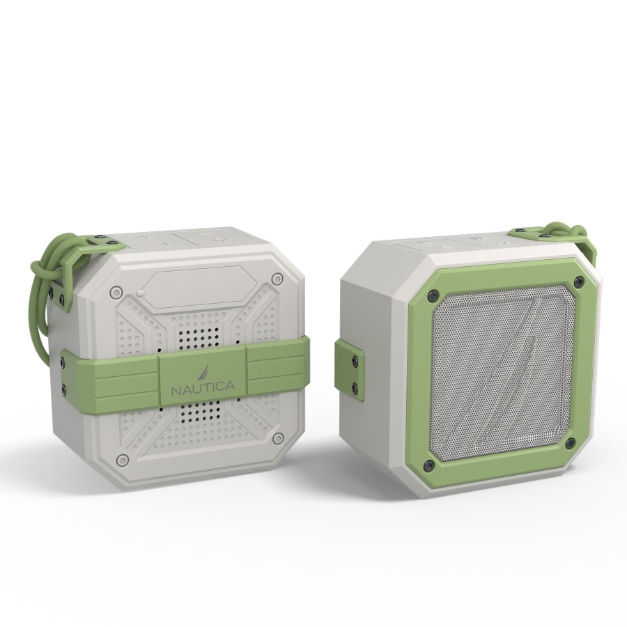 Nautica S100 Bluetooth Portable Outdoor Waterproof Speaker Gray Green - 3