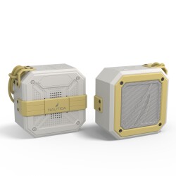 Nautica S100 Bluetooth Portable Outdoor Waterproof Speaker Gray Yellow - 3