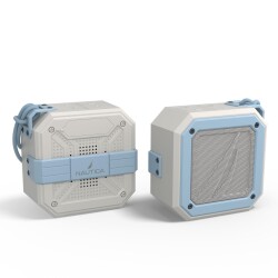 Nautica S100 Bluetooth Portable Outdoor Waterproof Speaker Grey Blue - 3