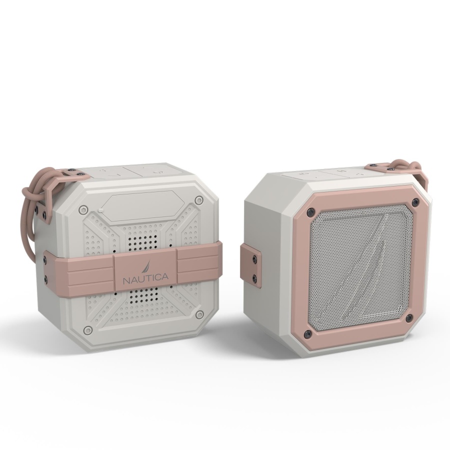 Nautica S100 Bluetooth Portable Outdoor Waterproof Speaker Grey Pink - 3