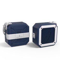 Nautica S100 Bluetooth Portable Outdoor Waterproof Speaker Navy White - 3