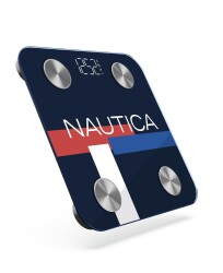 Nautica BT600 Pilli Bluetooth Vücut Analizli Yağ Kas Su Ölçer Hassas Akıllı Tartı Baskül Logo Navy - 3