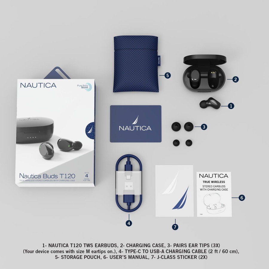 Nautica Buds T120 TWS Kulakiçi Kulaklık Kırmızı - 6