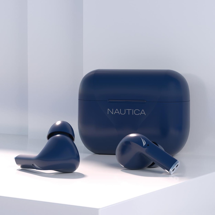 Nautica Buds T220 Wireless Stereo Earbuds With Charging Case Navy - 2