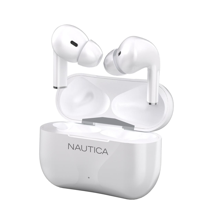 Nautica Buds T220 Wireless Stereo Earbuds With Charging Case White - 1