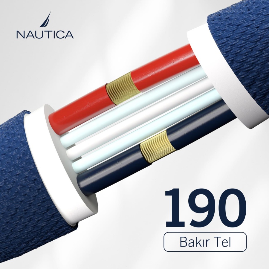 Nautica C20 Type-C to USB-A 120 cm Şarj ve Data Kablosu Kırmızı - 5