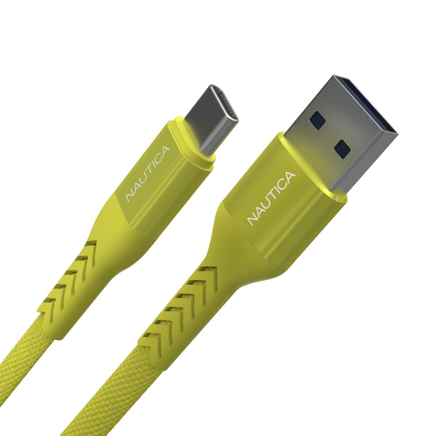 Nautica C20 Type-C to USB-A 120 cm Şarj ve Data Kablosu Sarı - 1