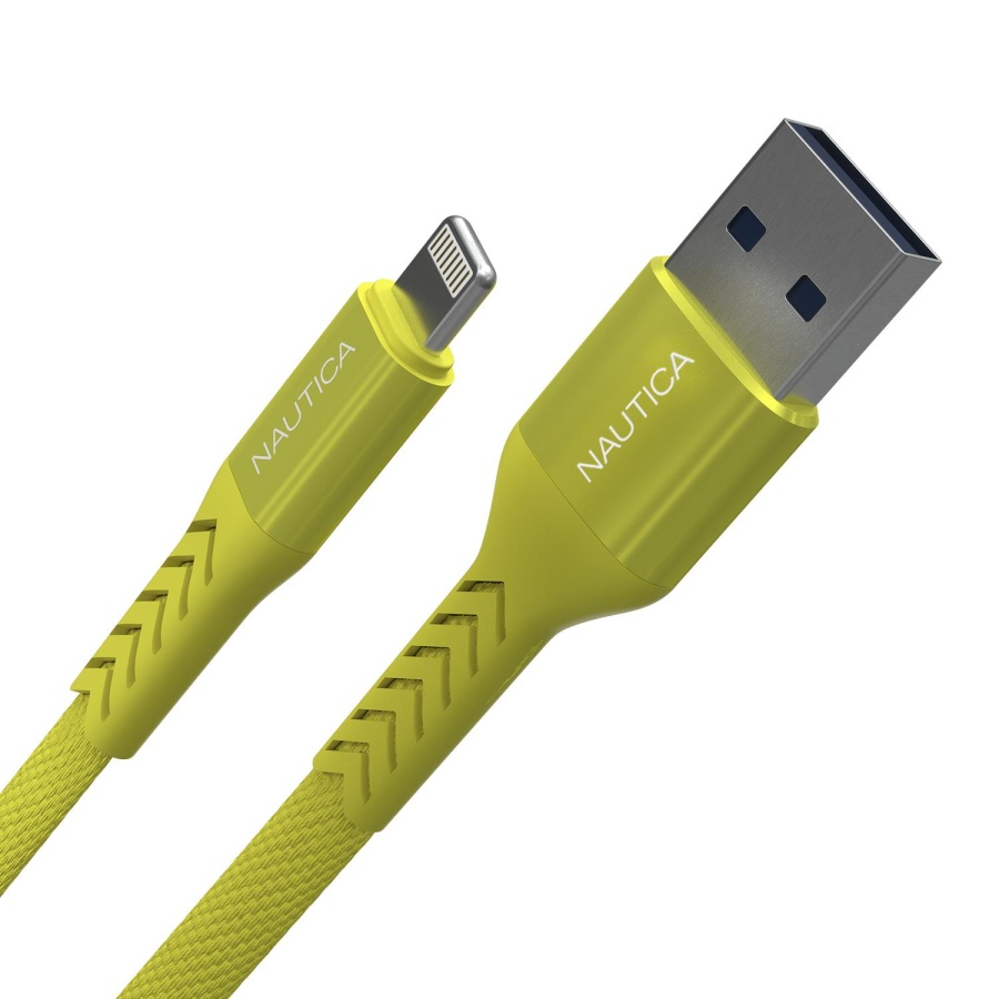 Nautica C40 Lightning to USB-A 120 cm Şarj ve Data Kablosu Sarı - 1