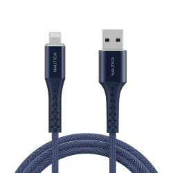 Nautica C65 Lightning to USB-A Cable (10ft) Navy 