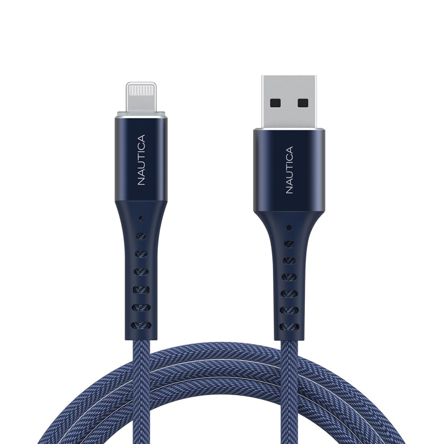 Nautica C65 Lightning to USB-A Cable (10ft) Navy - 1