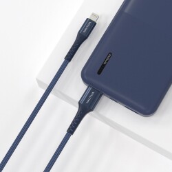 Nautica C65 Lightning to USB-A Cable (10ft) Navy - 2