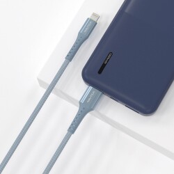 Nautica C65 Lightning to USB-A Cable (7ft) Blue - 2