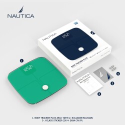 Nautica Classic Collection Body Tracker Plus Smart Body Scale Bimini Green - 6