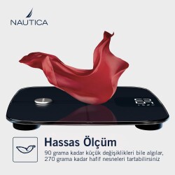 Nautica Classic Collection Body Tracker Plus Smart Body Scale İce White - 5