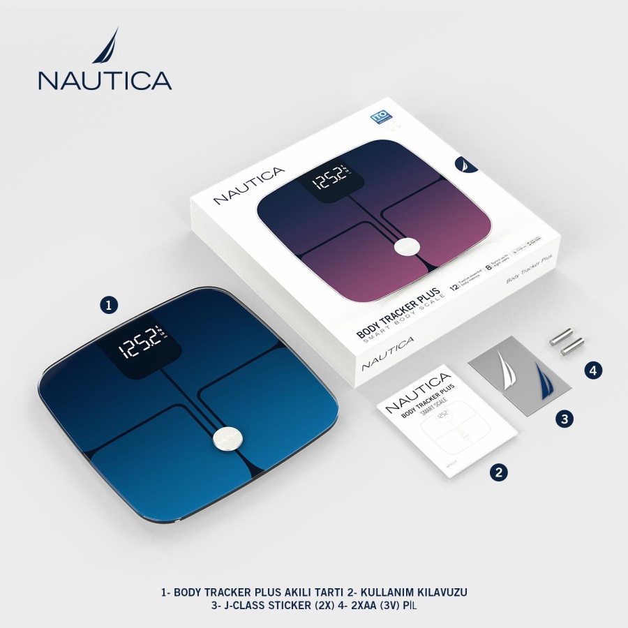 Nautica Gradient Collection Body Tracker Plus Smart Body Navy Blue - 6