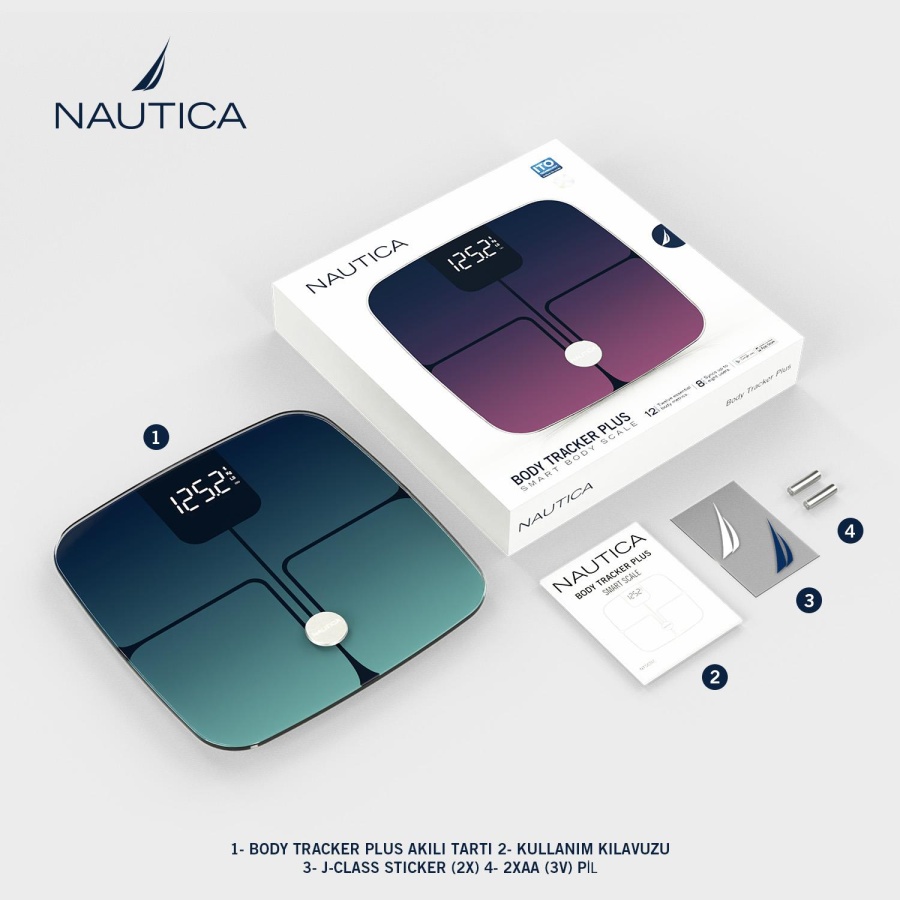 Nautica Gradient Collection Body Tracker Plus Smart Body Navy Green - 6