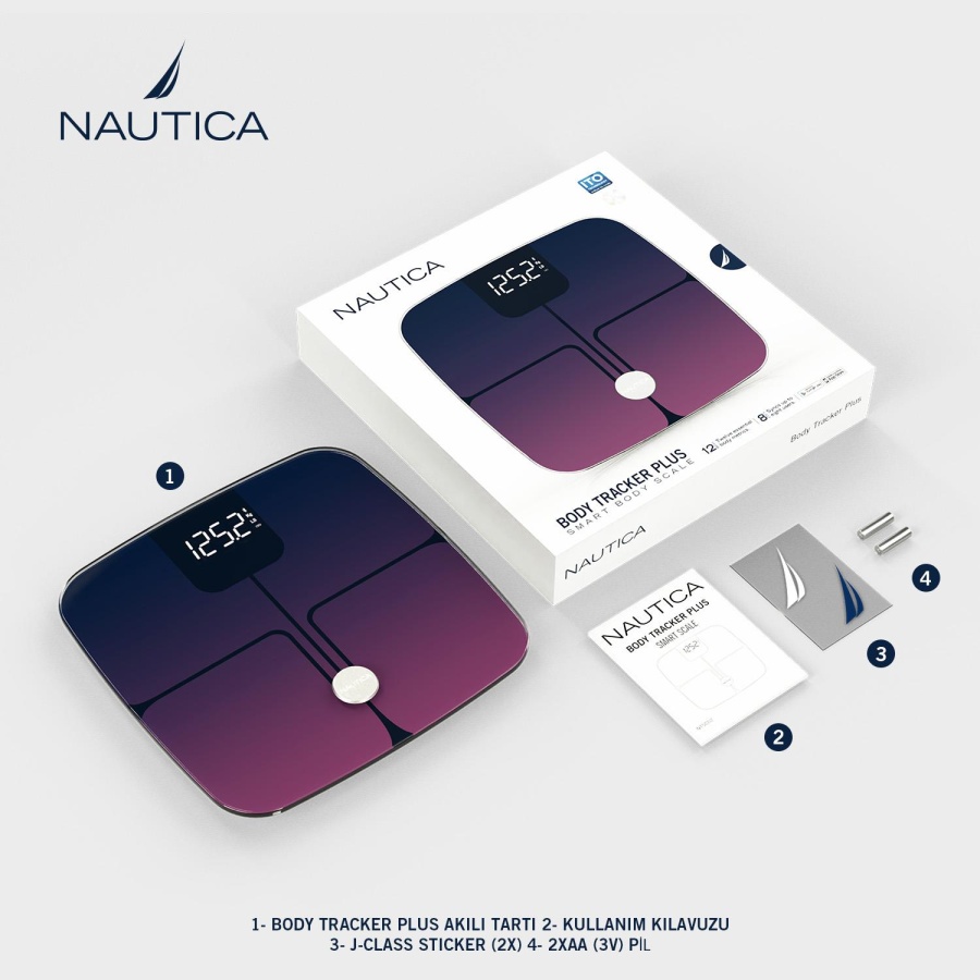 Nautica Gradient Collection Body Tracker Plus Smart Body Navy Purple - 6