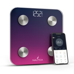 Nautica Gradient Collection Body Tracker Smart Body Scale Navy Fuchsia 