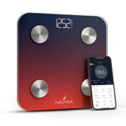 Nautica Gradient Collection Body Tracker Smart Body Scale Navy Red - 1