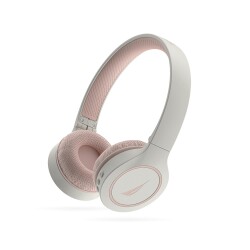 Nautica H120 Stereo Kablosuz Bluetooth Mikrofonlu Kulaküstü Kulaklık Beyaz Pembe 