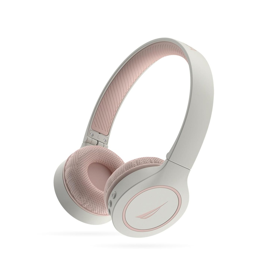 Nautica H120 Bluetooth Stereo Headphones White & Pink - 1