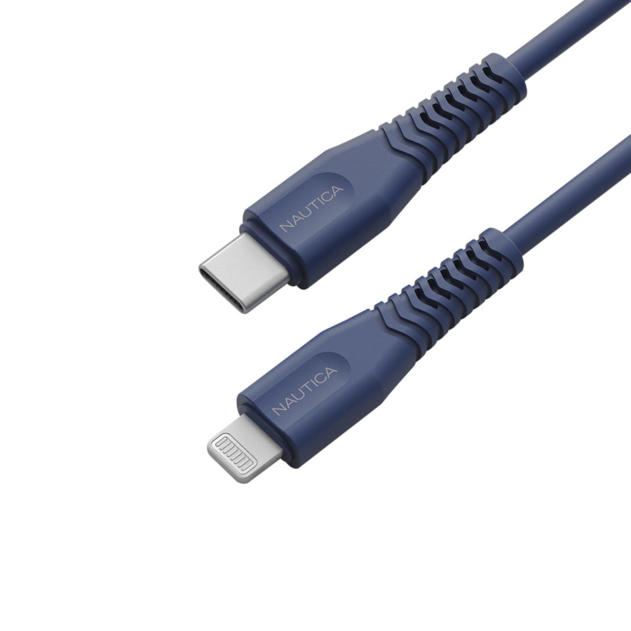 Nautica Lightning to Type-C Cable (4ft) Navy - 1