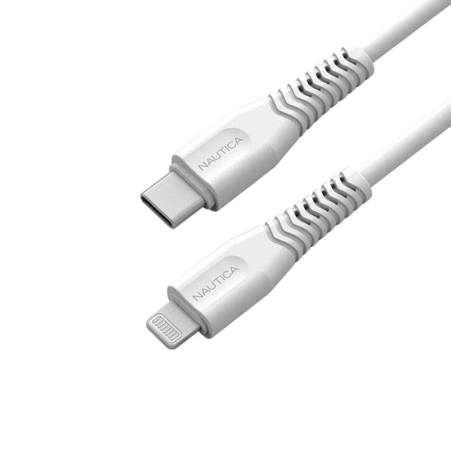 Nautica Lightning to Type-C Cable (4ft) White - 1