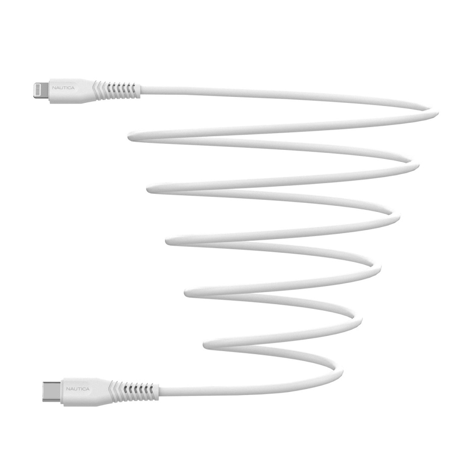 Nautica Lightning to Type-C Cable (4ft) White - 2