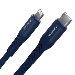 Nautica Lightning to USB-C Cable (7ft) Navy 