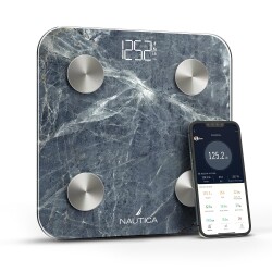 Nautica Marble Collection Body Tracker Smart Scale Stone Blue 