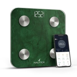 Nautica Marble Collection Body Tracker Smart Scale Emerald Green 