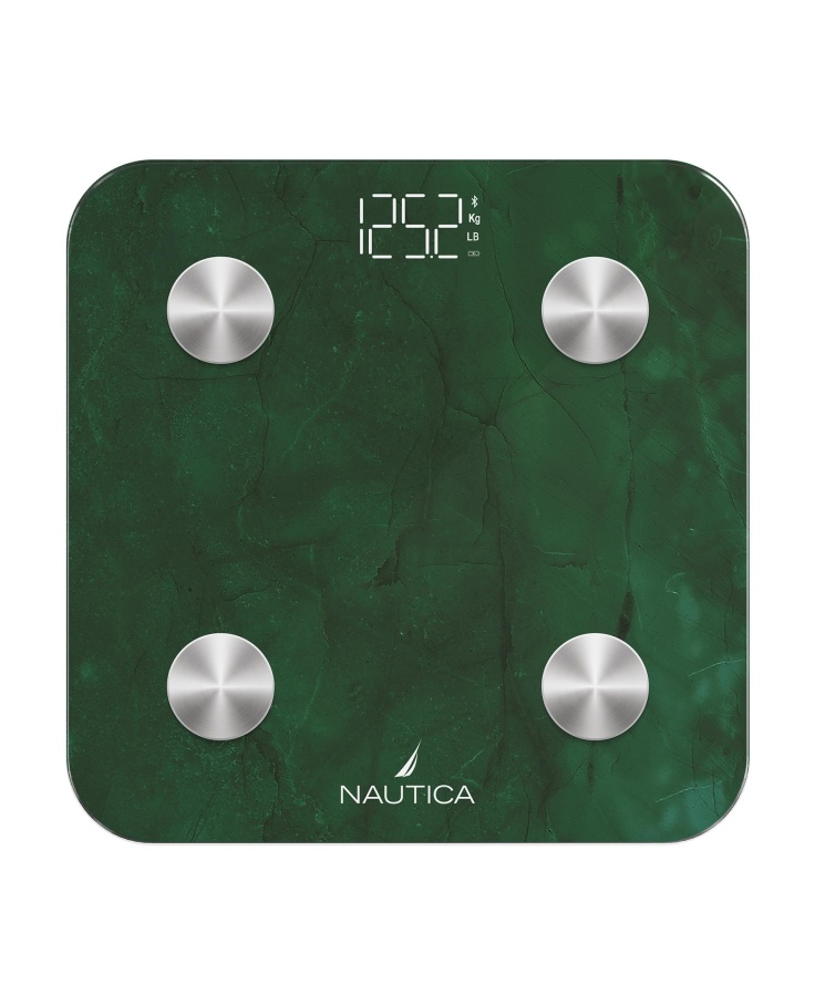 Nautica Marble Collection Body Tracker Smart Scale Emerald Green - 2