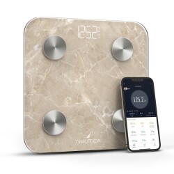 Nautica Marble Collection Body Tracker Smart Scale Quartz Stone 